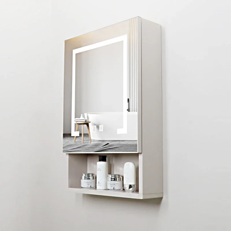 Extraction Hole Bathroom Cabinets Smart Light Home Furniture Vanity Mirror Bathroom Cabinets Locker Sanitation Miroir De Salle