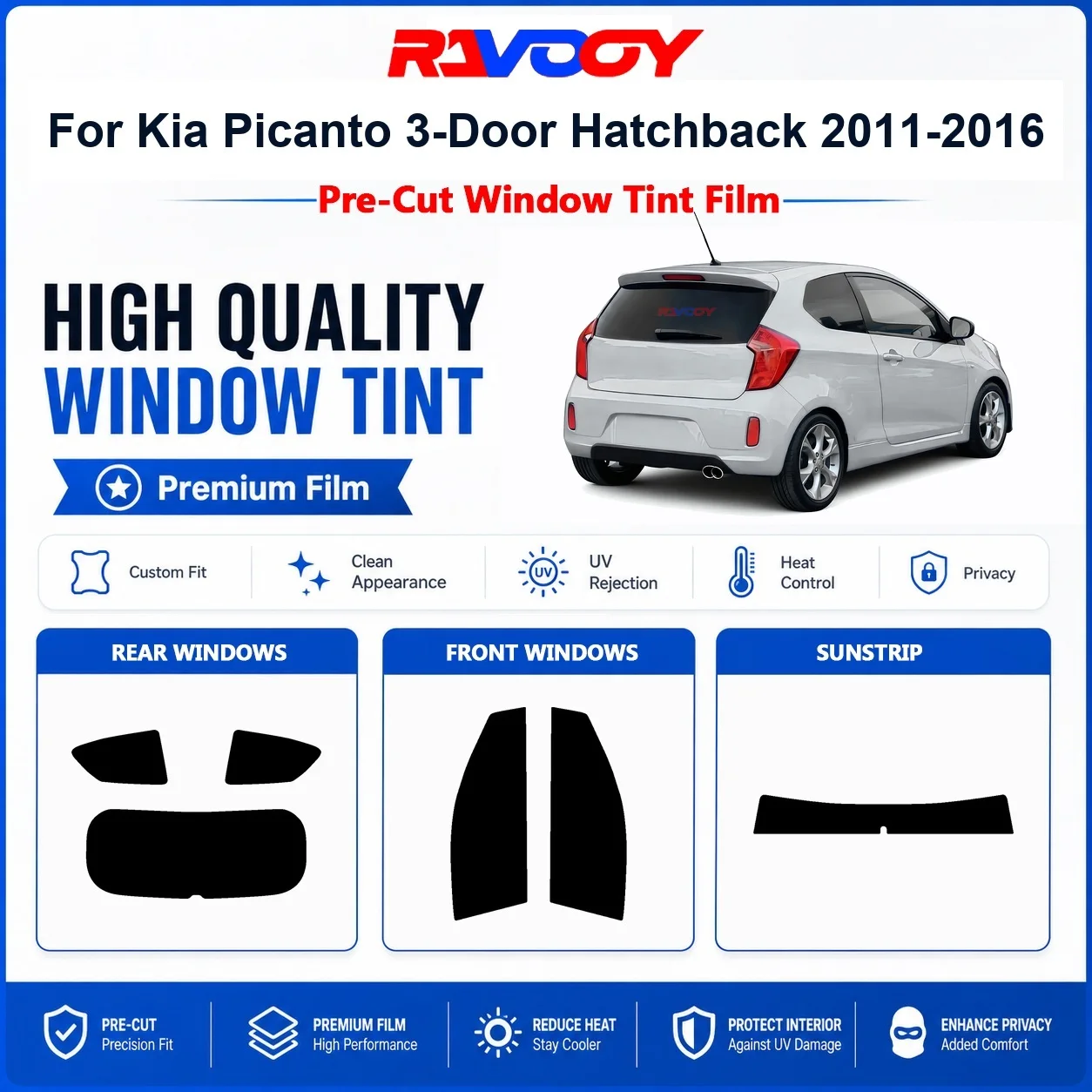 pelicula-de-privacidade-para-janelas-dianteiras-e-traseiras-com-protecao-uv-e-rejeicao-de-calor-pre-cortada-premium-para-kia-picanto-3-portas-hatchback-2011-2016