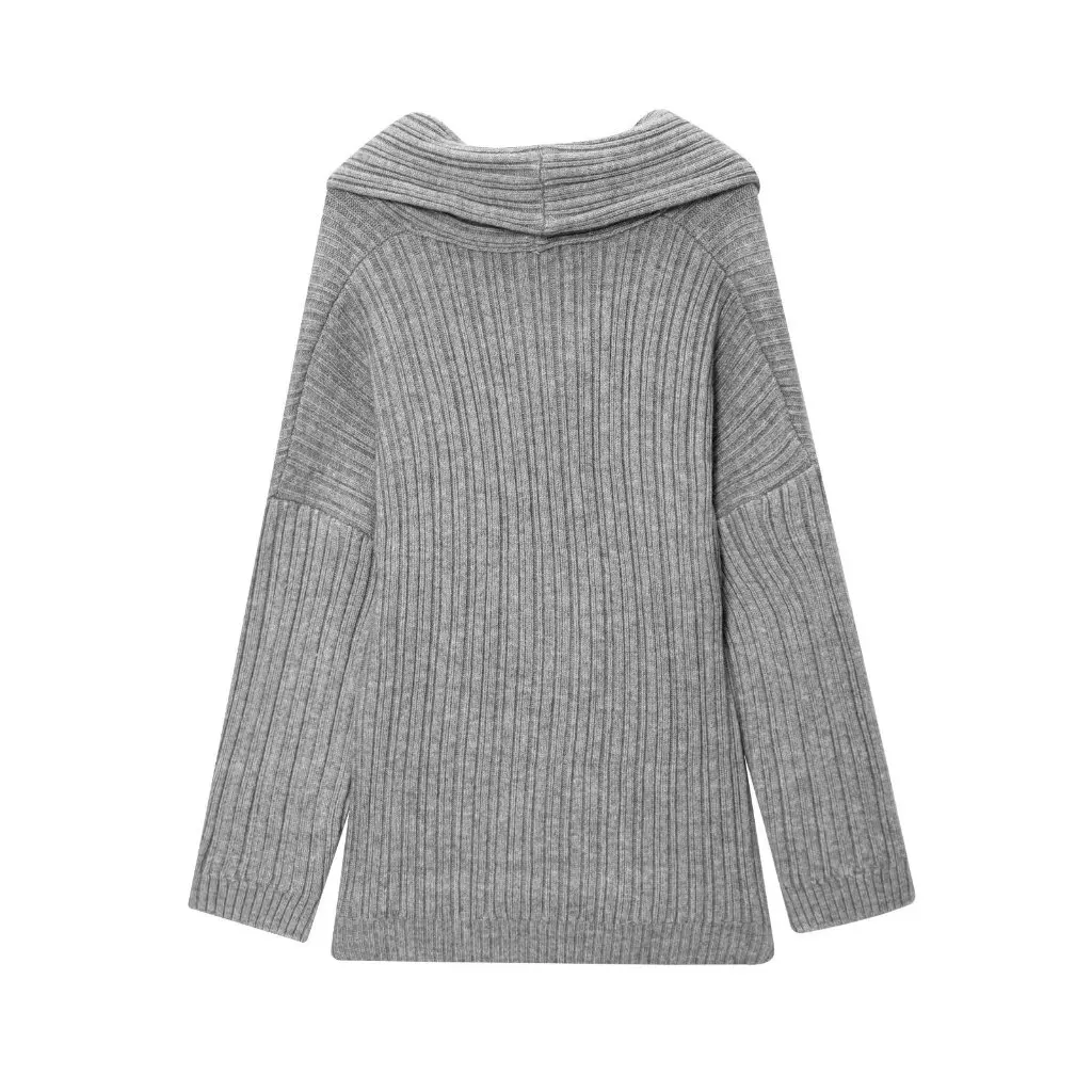 

Женский осенний вязаный свитер с открытыми плечами, повседневный универсальный европейско-американский стиль, модный тренд, ленивый стиль