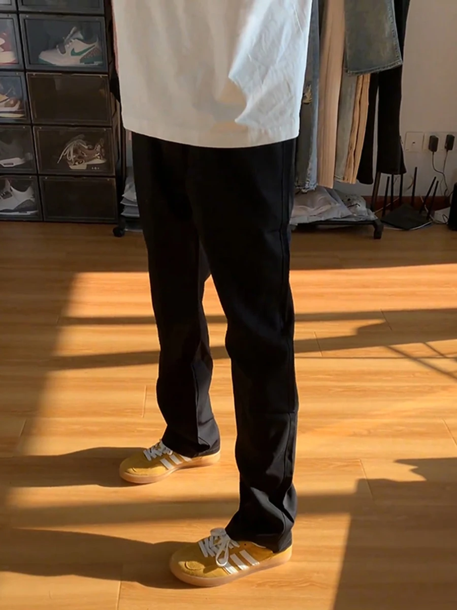 

Bla Straight Leg Men's Jeans Spring Autumn Cleanfit Slimming Knife Elastic Narrow Version Micro Flared Pants