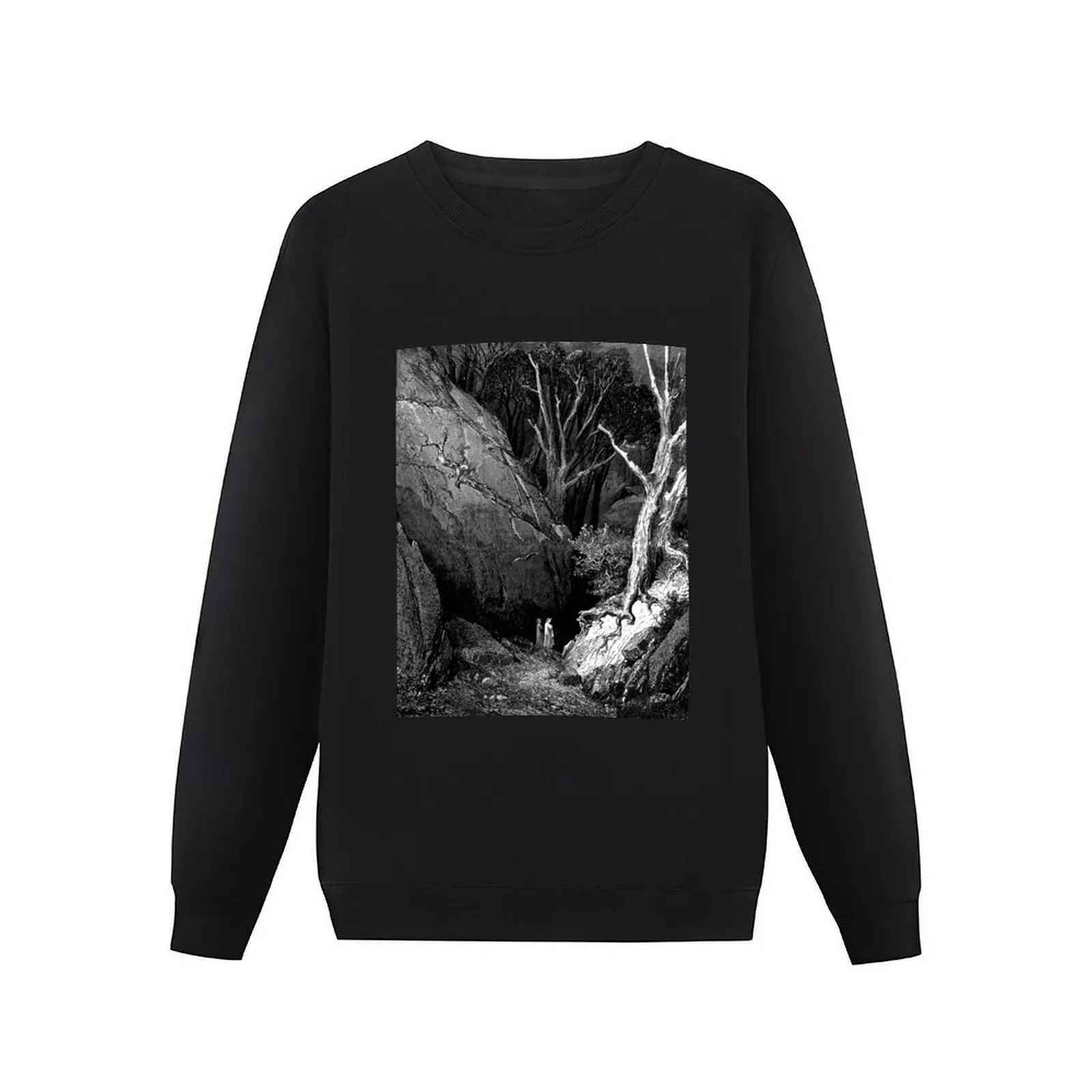 High Res Gustave Doré Leaving the Dark Wood 1860 Pullover Hoodie tracksuit men men's clothing men's coat sports sweatshirt man