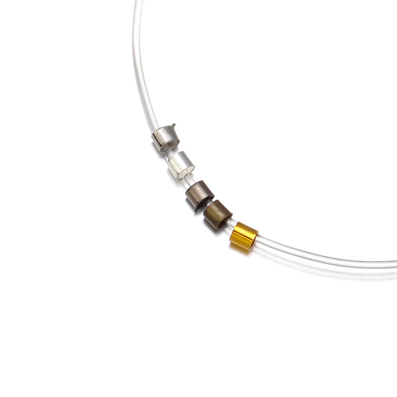 500 قطعة/الوحدة سدادة خزر عازل النحاس تحديد المواقع أنابيب الخرز الجولة تجعيد الخرز DIY بها بنفسك صنع المجوهرات النتائج اكسسوارات #1