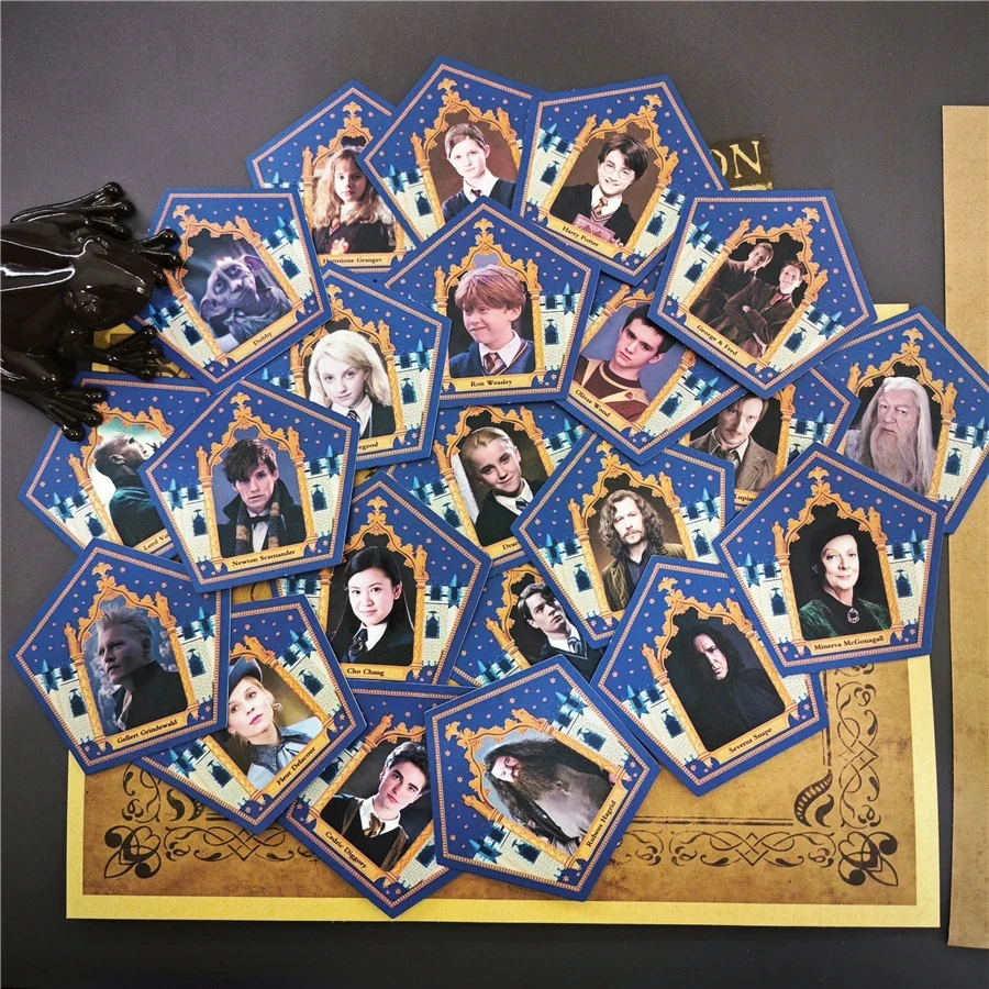 Cosplay Chocolate Frog Wizard Party Props Cards Toys Kids Birthday Gift Cartoon Collection Game Trading Anime Hermione Hogwarts