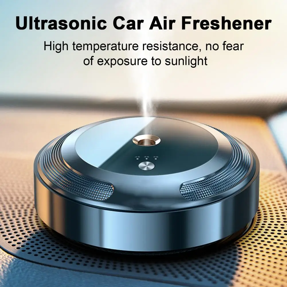 Low Power Consumption Car Aromatherapy Long-lasting Fragrance Rechargeable Car Diffuser Ultrasonic Technology for Essential Oil