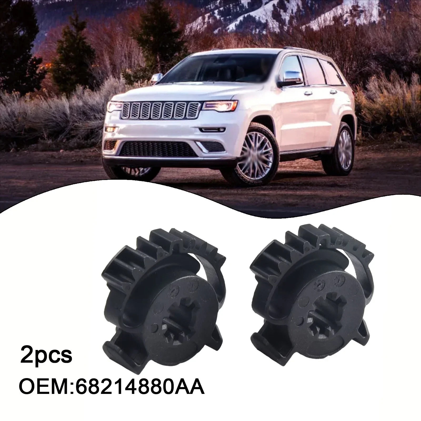 2PCS Blend Door Actuator Gear Heater HVAC  Auxiliary Heater For JEEP GR-AND CHE-ROKEE Sturdy And Compact Non-deformation Parts