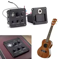 Pastilla de guitarra acústica Compatible con Fishman ISYS+ EQ Mic Blend Preamp System ajustable para amplificador de guitarra acústica