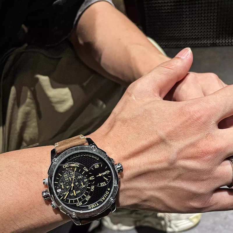 New high-end men's mechanical watch genuine luxury xenon student sports fashion waterproof quartz watch simple trend gift