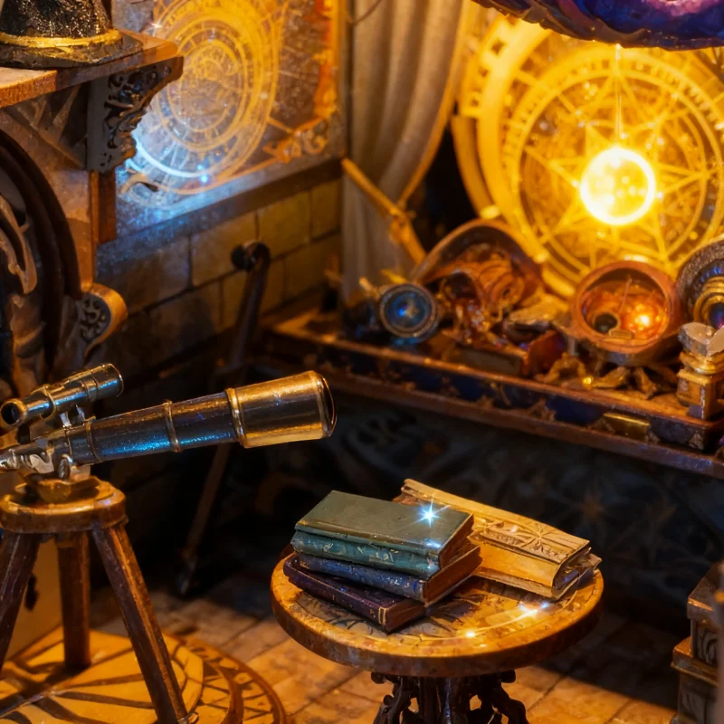 رف كتب OUZEY Galaxy Navigator، مجموعة أدوات كونية خشبية ثلاثية الأبعاد، هدية مستكشف الغامض للمراهقين #3