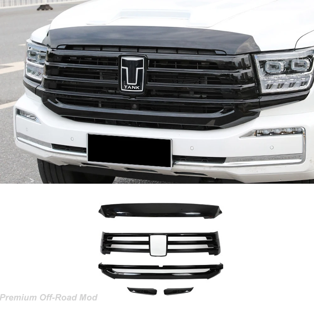 For 2026 Tank 500 Hi4-Z Hi4-T Black Warrior Body Kit Front Grille Window Molding Full Body Black Style Auto Exterior Mod Parts
