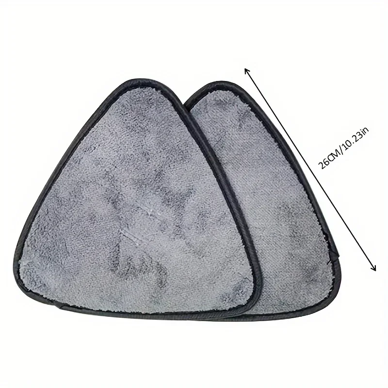 2pcs, Reusable Triangle Mop Replacement Pad, Triangular Mop Cloth, Washable And Durable Replacement Mop Cloth