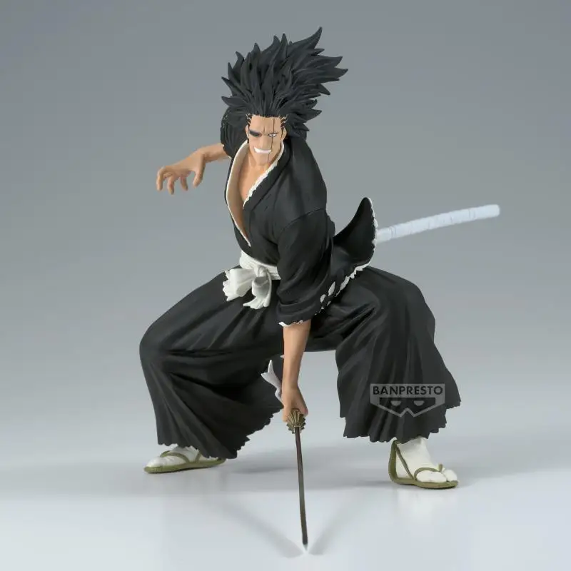 Bandai Original BLEACH Zaraki Kenpachi อะนิเมะ Action Figure ของเล่นสําหรับชายหญิงเด็กเด็กของขวัญวันเกิดสะสม