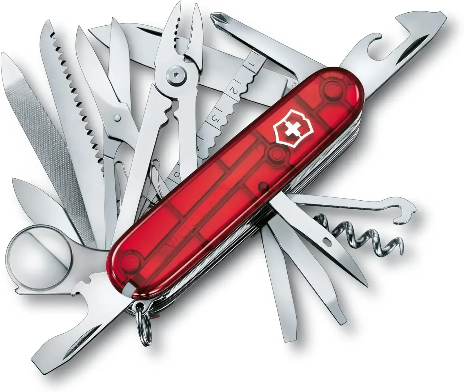 

Swiss Army Multi-Tool, SwissChamp XLT Pocket Knife, Ruby