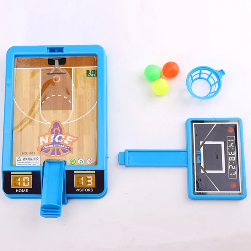 New-Basketball Game 3-Ball Interactive Board Game Indoor Sports Kids Gifts（Random Colour）