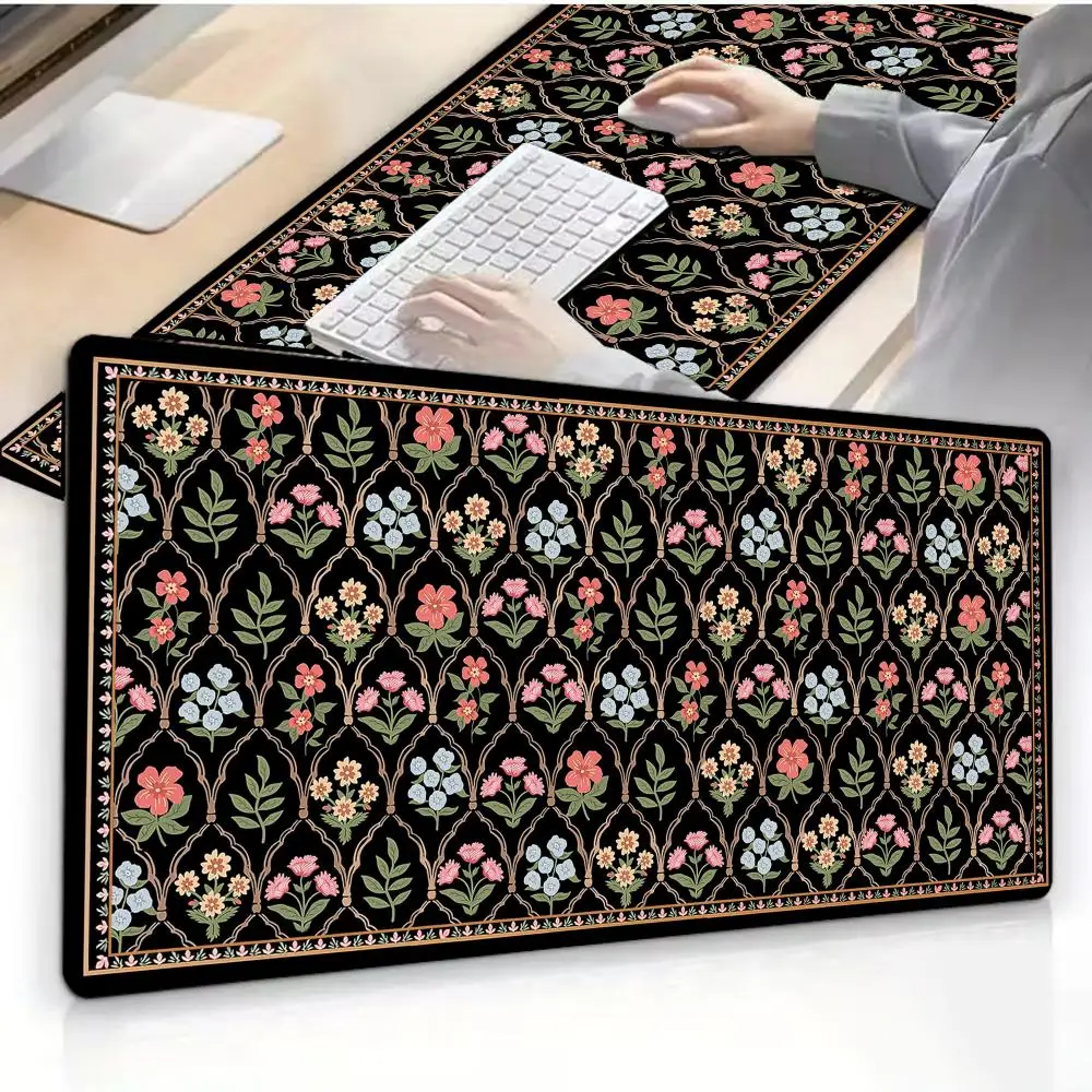 New cool Persian carpet Mouse Pad  Large Abstract Mouse Pad Gaming Deskmat With Lockedge Office Non-slip Carpet Non-Slip Rubber