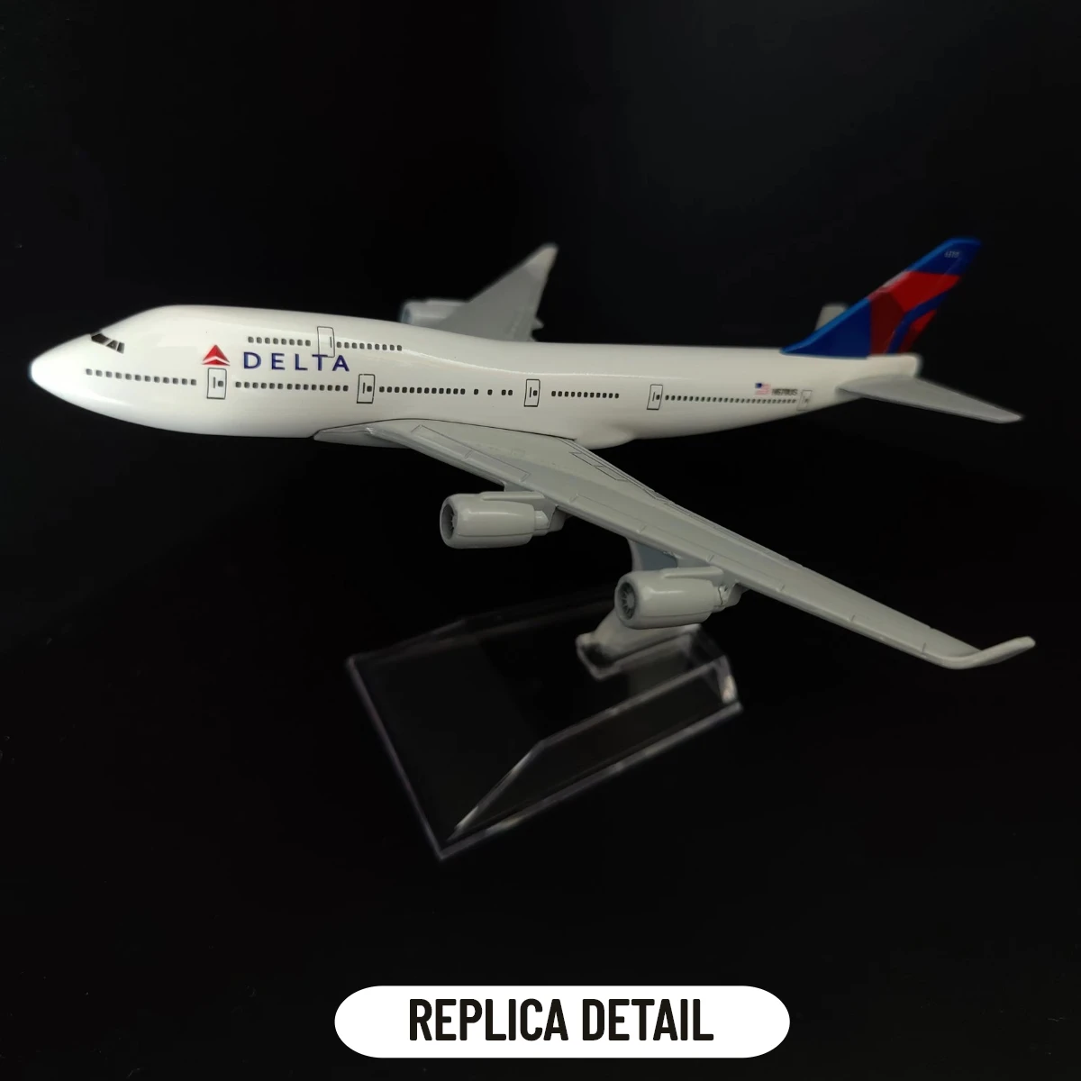 Avion en métal du cimetière Delta B747 pour garçon, échelle 1:400, Boeing Airbus, modèle d'aviation moulé sous pression, jouet d'art l'inventaire pour enfant