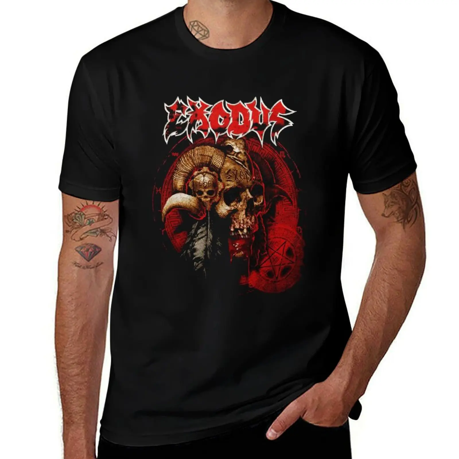 exodus essential T-Shirt Basic Casual Short Sleeve Cotton Shirt T-Shirt