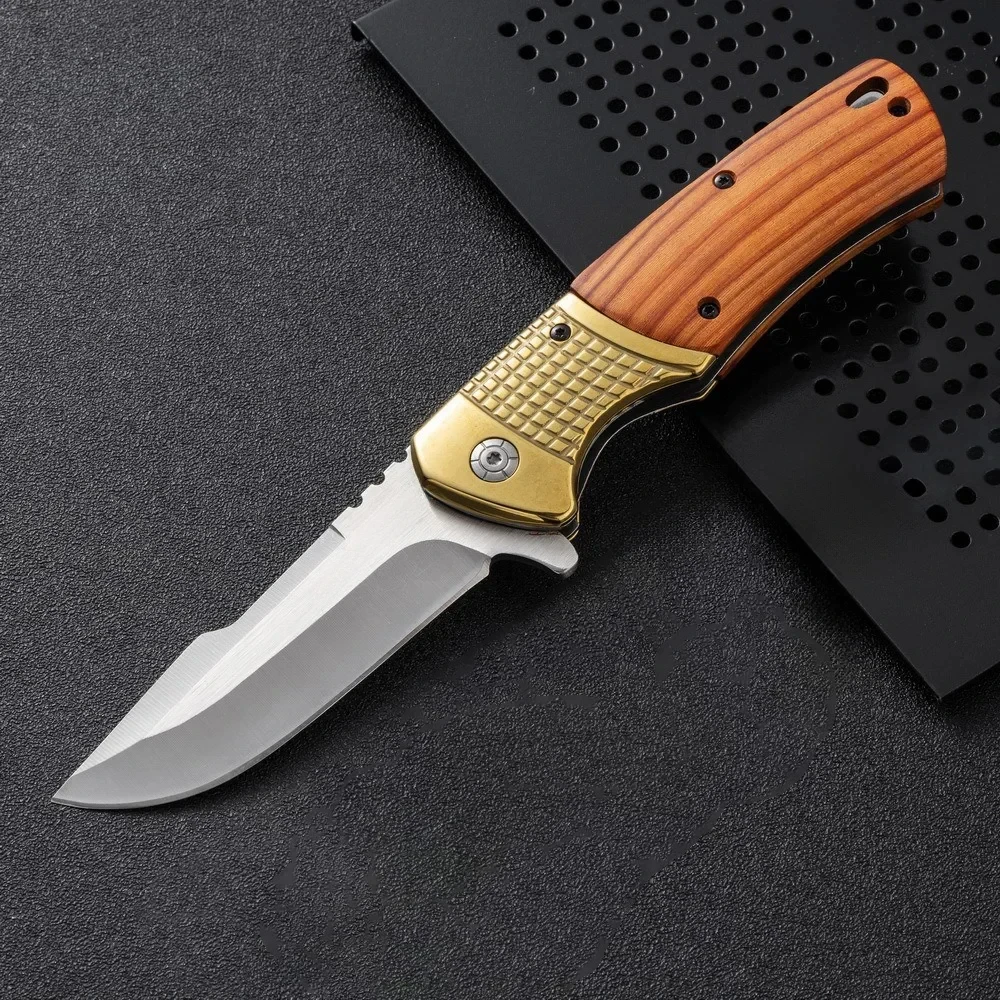 

Outdoor Portable folding knife Camping Survival tactics Hunting Military EDC pocket knife 5Cr13Mov steel blade gift for men