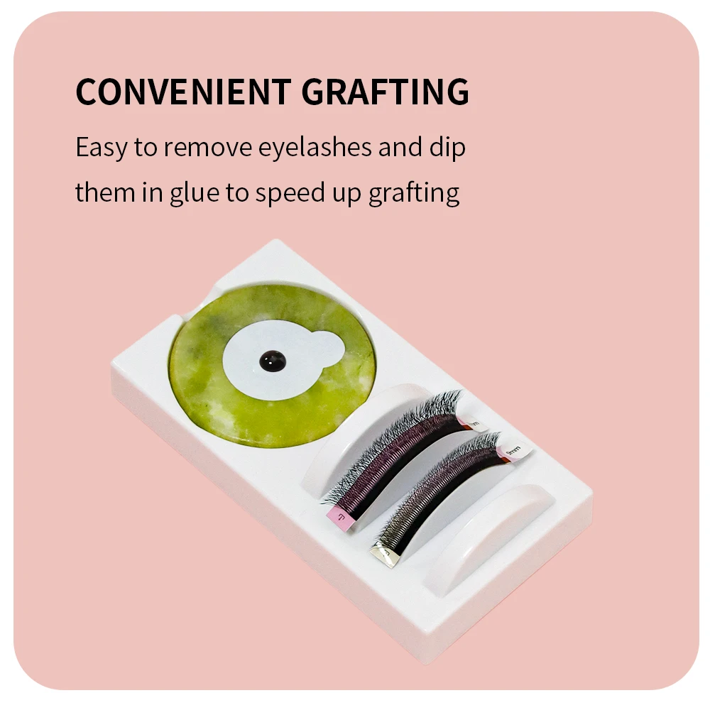 ANNAFRIS Eyelash Extension Platform Grafting Assistor Reusable Glue Holder Lash Pallet  Makeup Tools