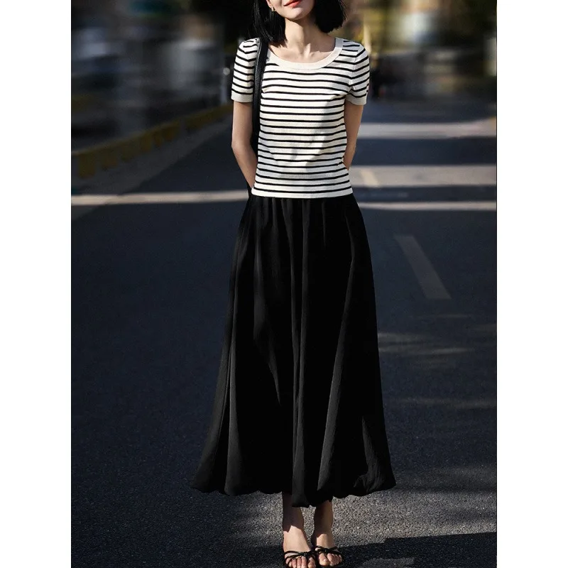 

Spring New Product Highlight Moment Elastic Waist Covering Meat Lantern Bud Skirt Tutu Skirt