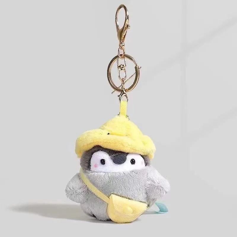 Zawieszka Pingwin Podróżny Urocza Lalka Plecak Brelok Energia Tornister Para Pluszowa Wypchana Lalka Zabawki Dekoracja Wisząca Breloczek