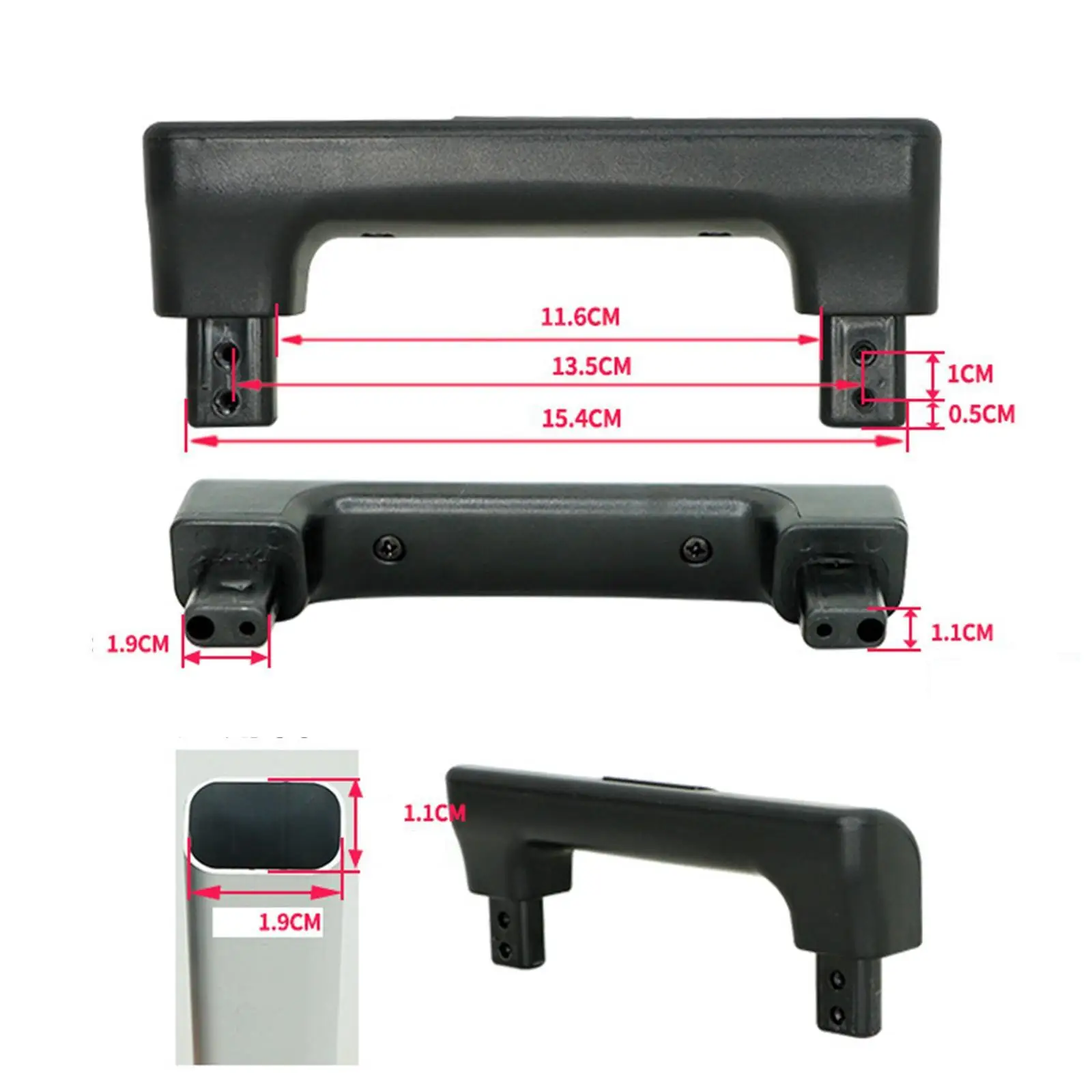 

Luggage Handle Comfortable Repair Parts Replacement Easy to Install Trolley Case Accessories Pull Handle Grip Travel Case Handle