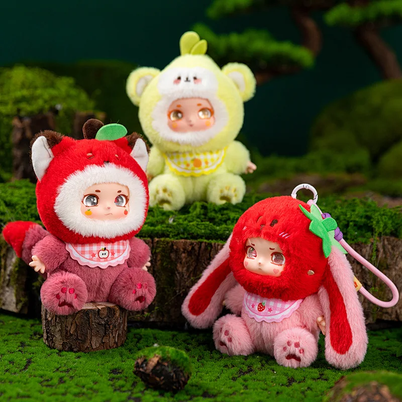 

Cute and sweet party pendant, open box cartoon fruit vinyl figurine pendant, creative gift display piece