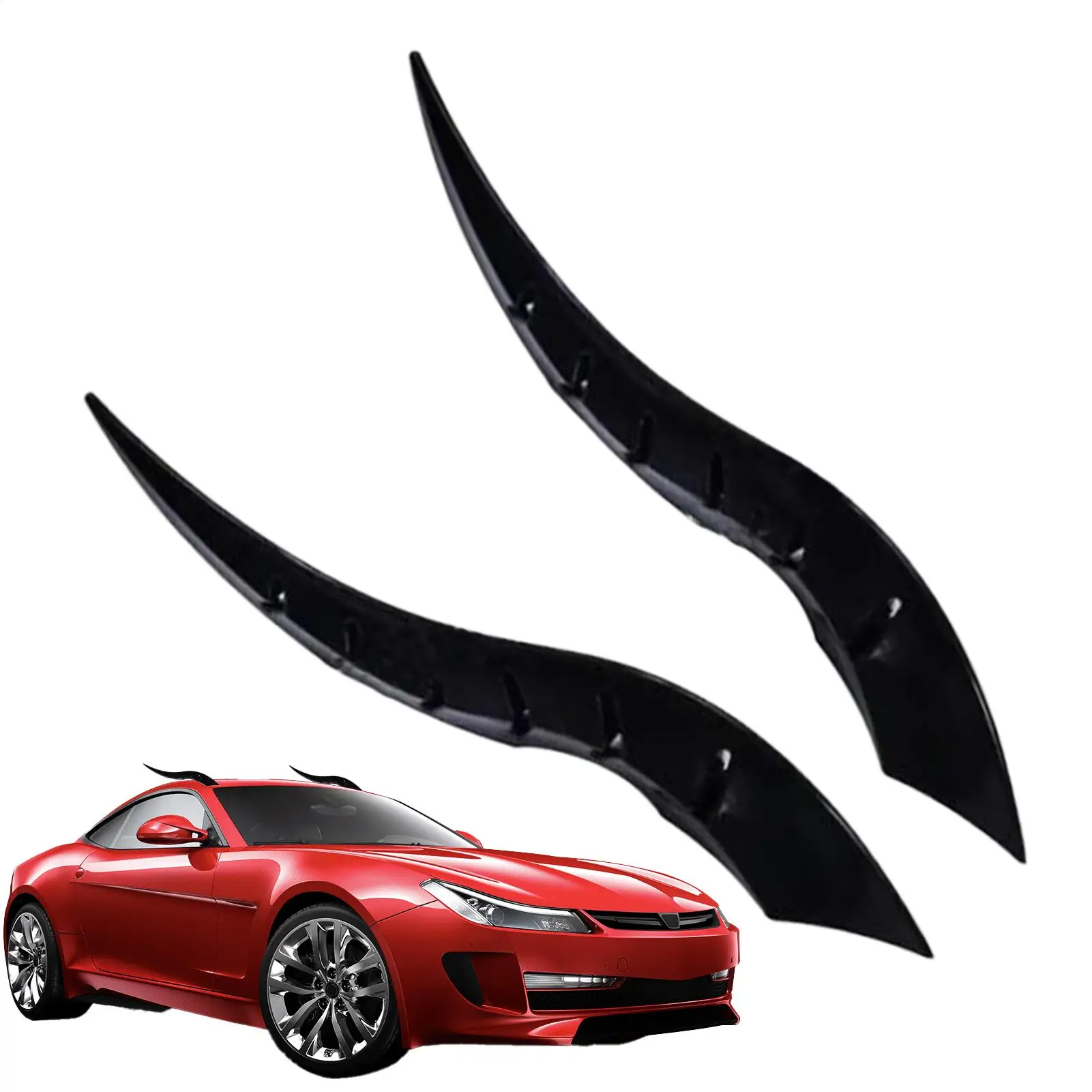 

Car Roof Decoration Car Roof Dragon Horn Modification 2 Pcs 3D Gothic Auto Modification for Truck Sedan RV Halloween Decoration