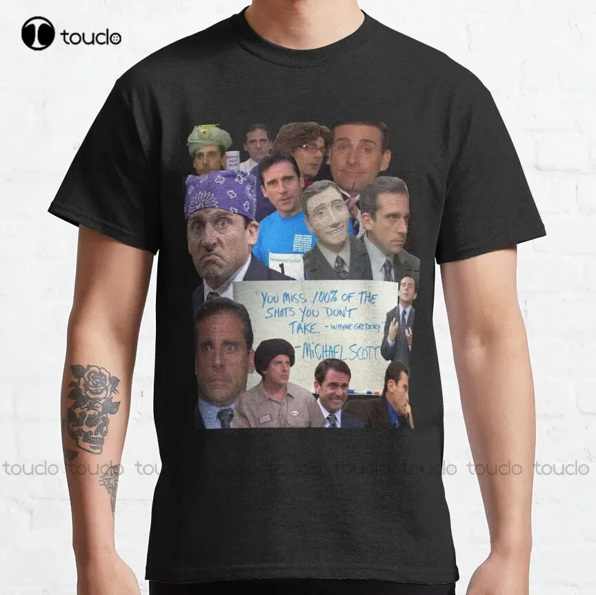 Michael Scott World'S Best Classic T-Shirt Shirt For Men Custom Aldult Teen Unisex Digital Printing Tee Shirt Xs-5Xl Cotton