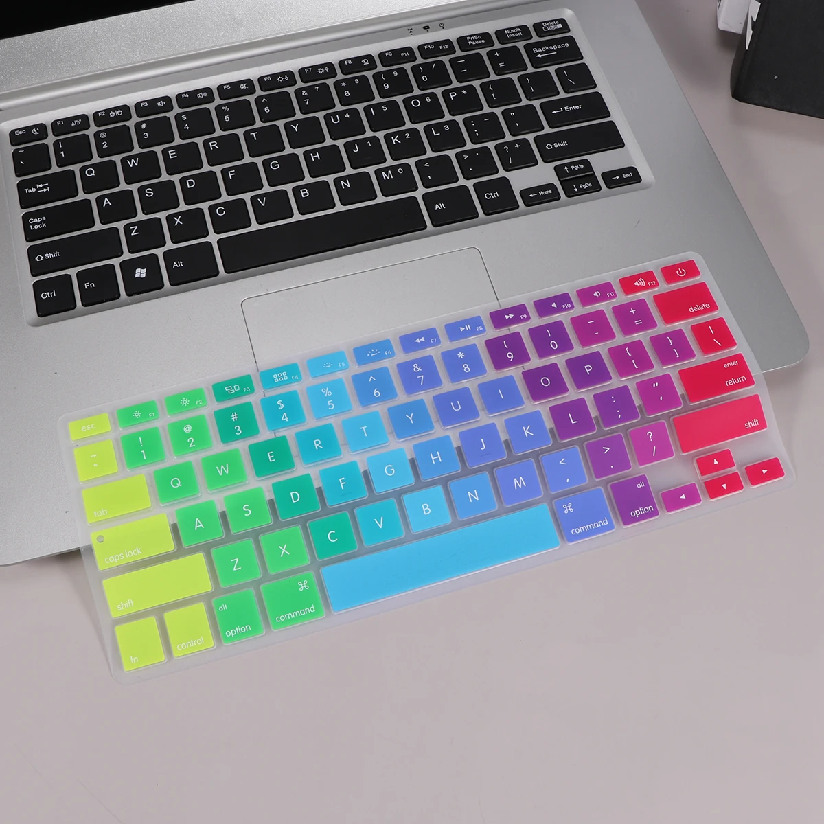 

Keyboard Cover Durable Keyboard Film Fashion Keyboard Protector Compatible for Pro Air A1466 A1466 A1502 (Colorful)