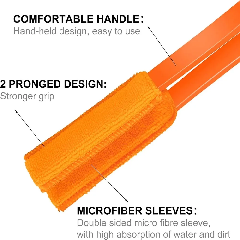 New Microfibre Venetian Blind Cleaner Brush Removable Car Air Conditioner Vent Outlet Clean Brush Portable Cleaning Brush