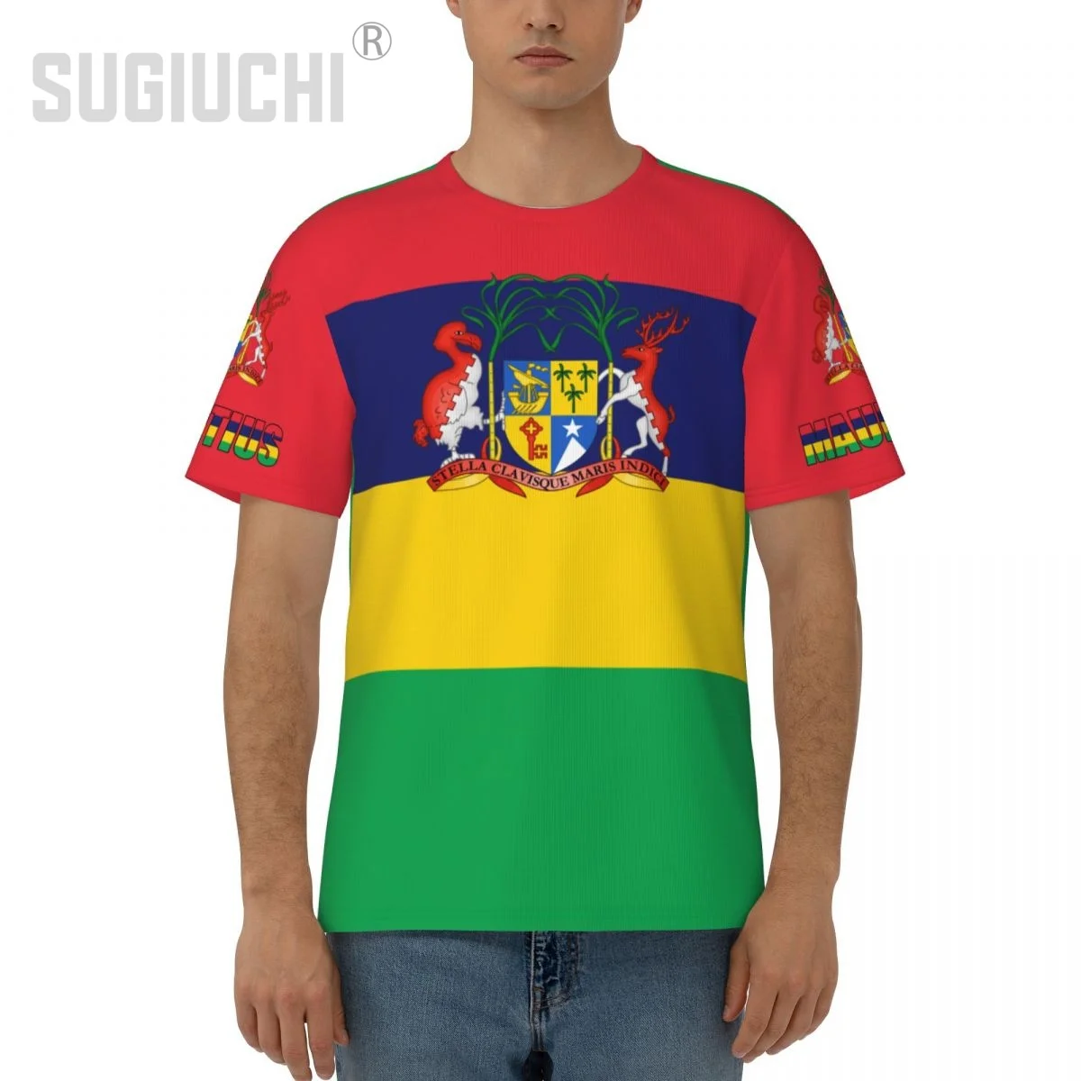 Unisex Nation T-shirt Mauritius Flag Mauritians T-shirts jersey For Men Women Soccer Football Fans Gifts Custom clothes tee