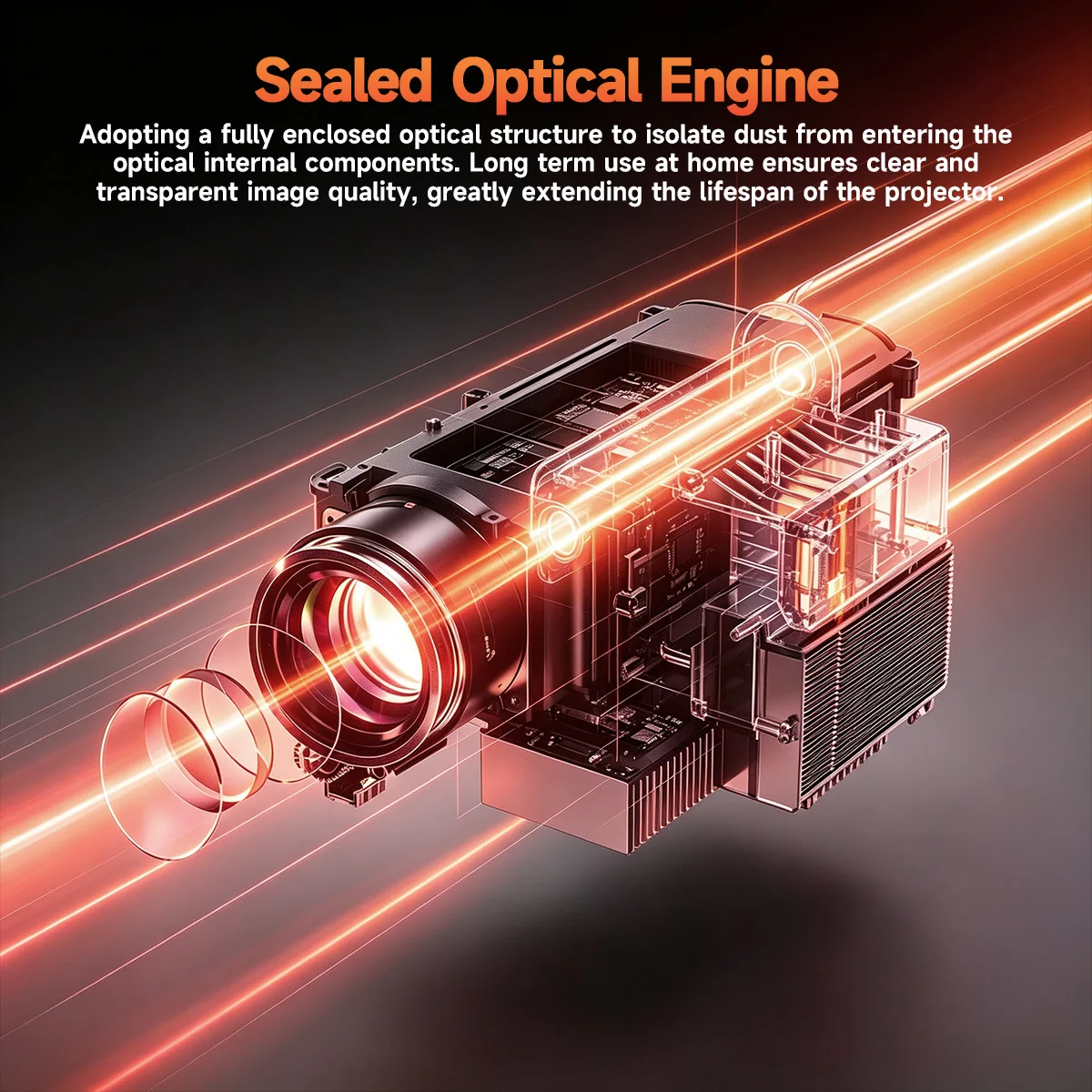 Magcubic M800 8K Beamer 1200 Ansi LED Native 1080P Projektor Android 14 Beam Wifi6 Sprachsteuerung Upgrade HY450MAX – Detail 5