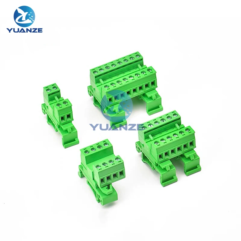 1 مجموعة 16p 2EDG-UKR-5.08mm المكونات في محطة الأسلاك 35 مللي متر دليل السكك الحديدية تصاعد المسمار محطة