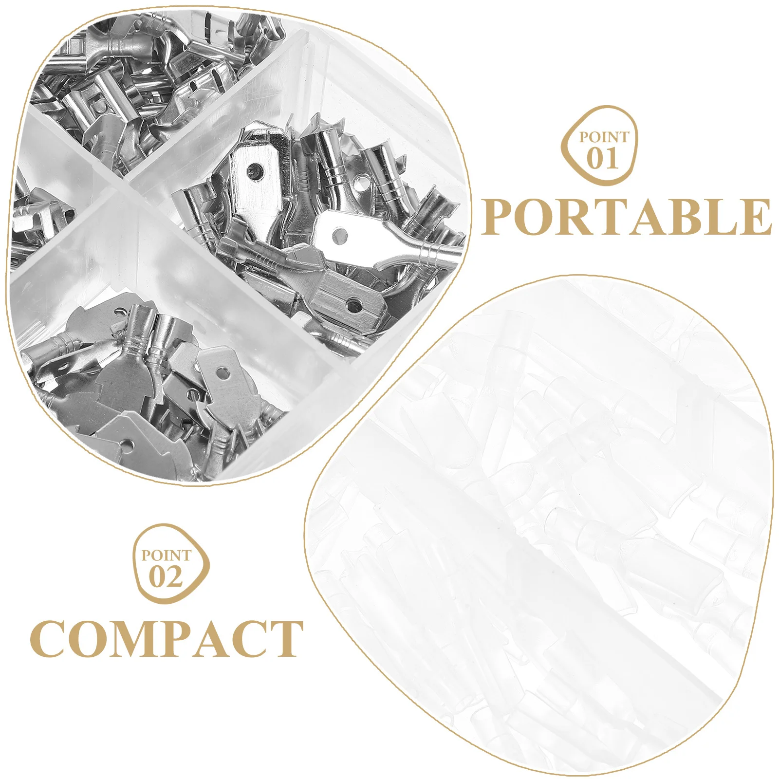 

270pcs Waterproof Wire Terminals Quick Splice Crimp Connectors For Damp Environments Crimp Terminal Assortment Electrical