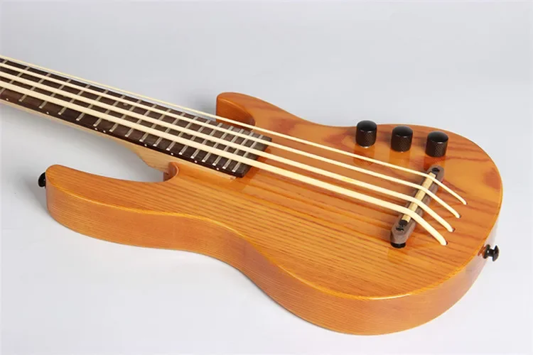 Electric Wooden U Bass Ukulele Neck Maple Body Ashtree Bass Ukulele Guitar for Sale