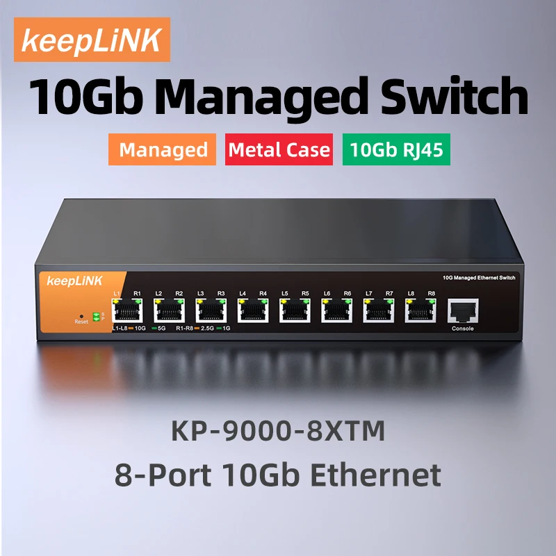 8-Port 10Gb Ethernet Managed Switch: Eine detaillierte Bewertung und Anleitung