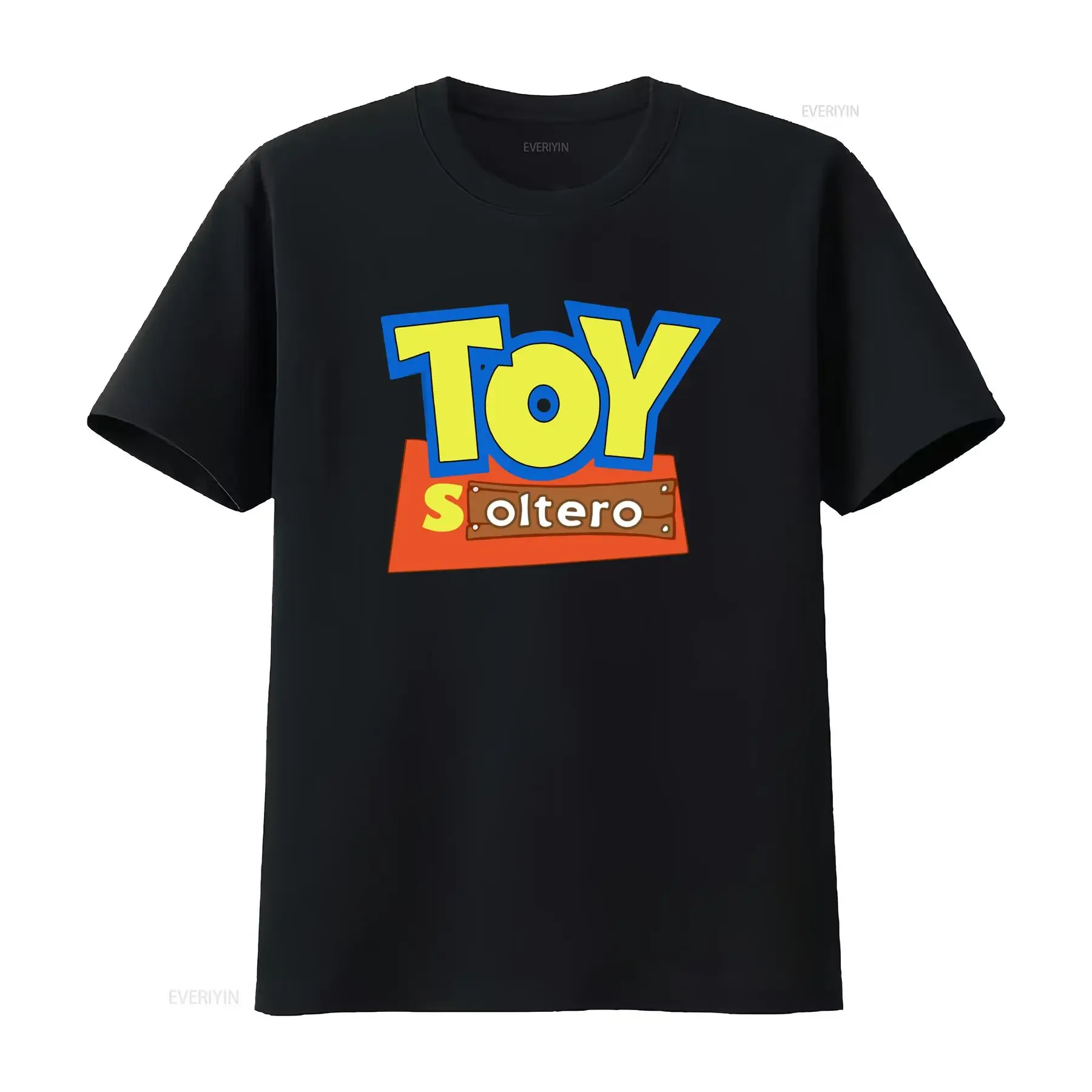 Camiseta Negra para Hombre con Diseño Divertido 'Juguete Español Soltero Raza Mexicana', Todas las Tallas, Estilo Vintage, Lavada, Ligeramente Elástica, Cómoda y Elegante