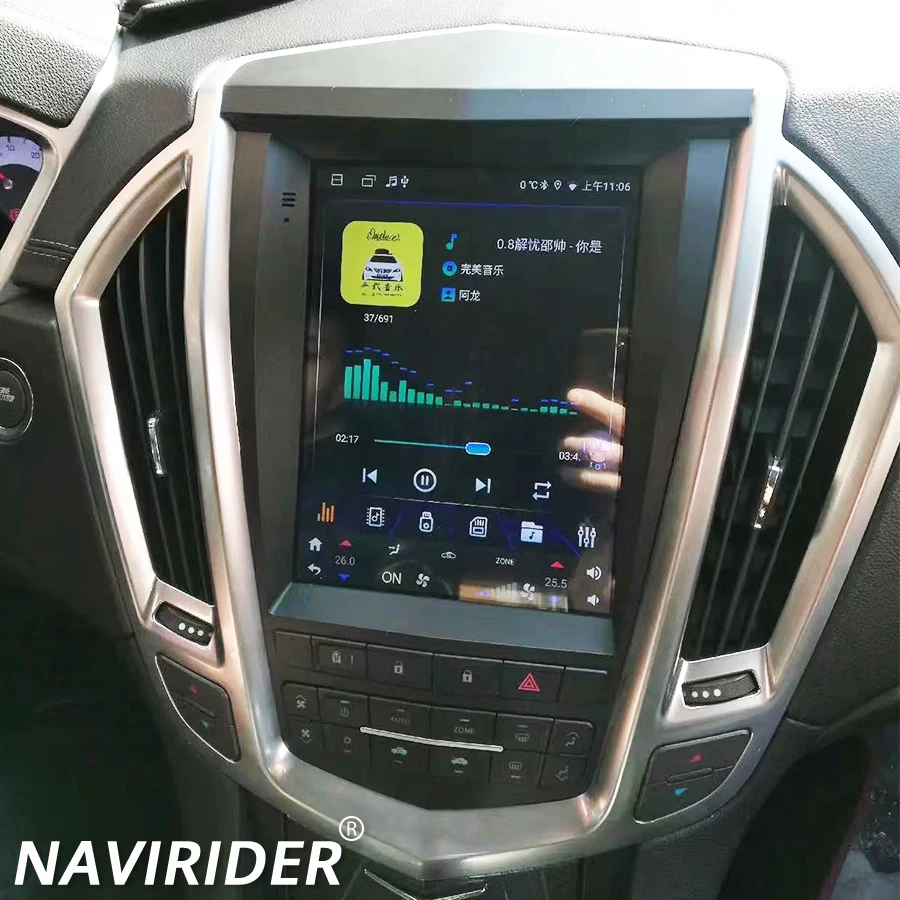 لكاديلاك SRX 2009-2012 أندرويد 15 شاشة تعمل باللمس Carplay راديو السيارة السيارات ستيريو الوسائط المتعددة مشغل فيديو نظام تحديد المواقع والملاحة رئيس وحدة