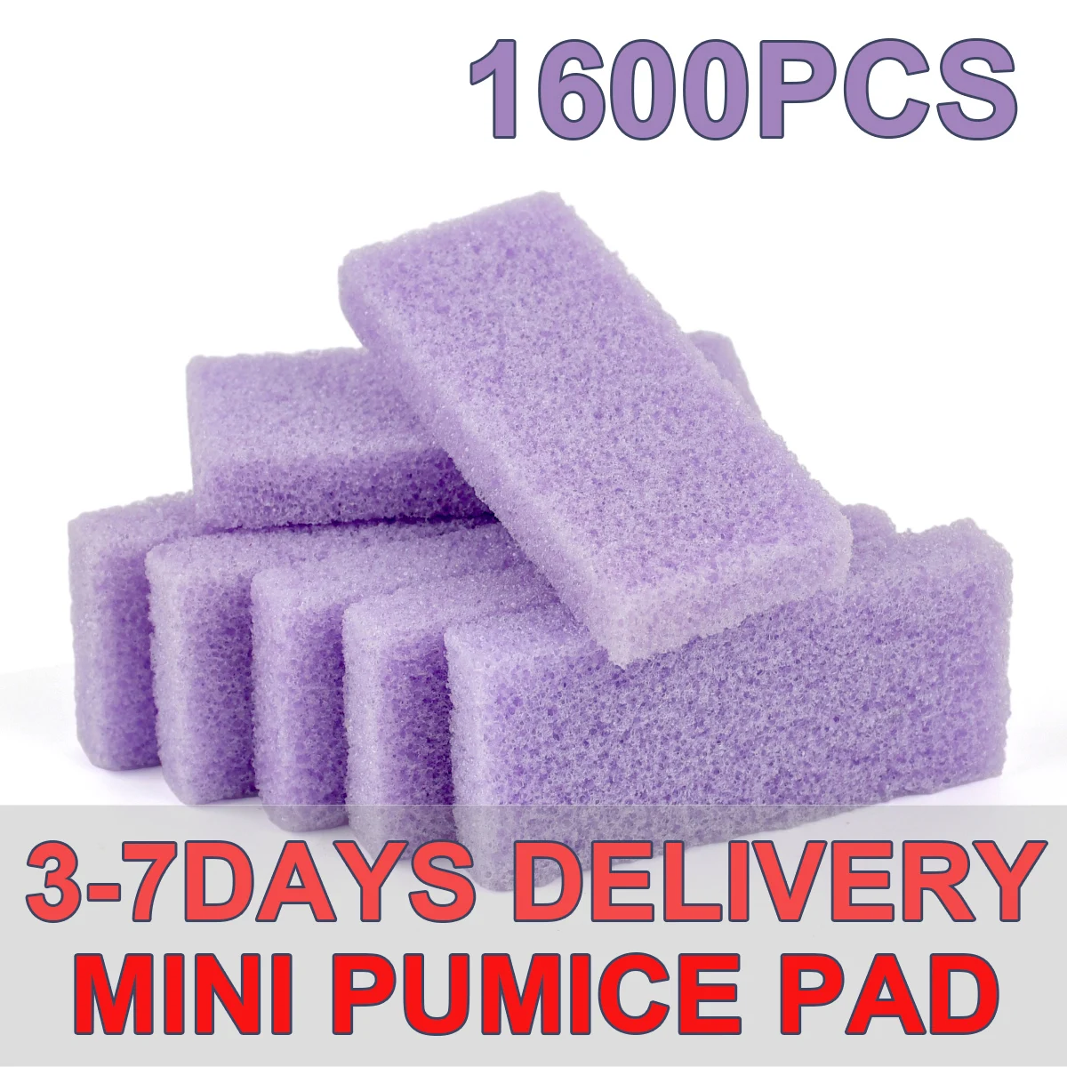 Mini tampon ponce grain moyen, outil de callosités pour soins des pieds, vente en gros, 1600 pièces