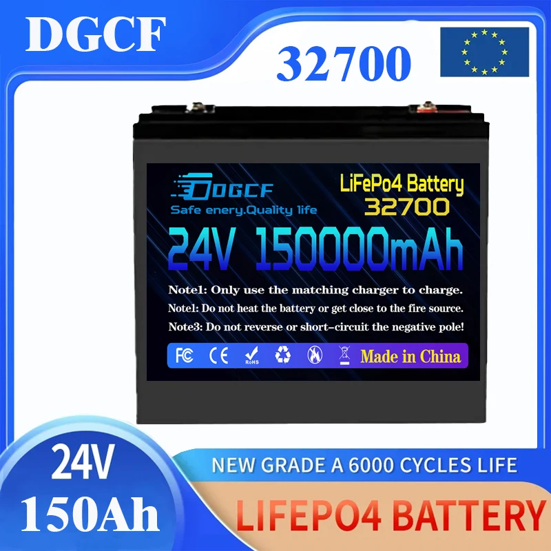 

32700 24V 120AH LiFePO4 Battery Built-in 120A BMS RV Rechargeable Lithium Iron Phosphate Solar Marine Overland Off-Grid Battery