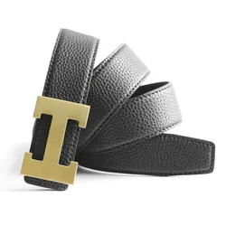 Top Luxury Designer Brand Cowhide Belt Men Gift High Quality Women Genuine Real Leather Dress Strap for Jeans Waistband