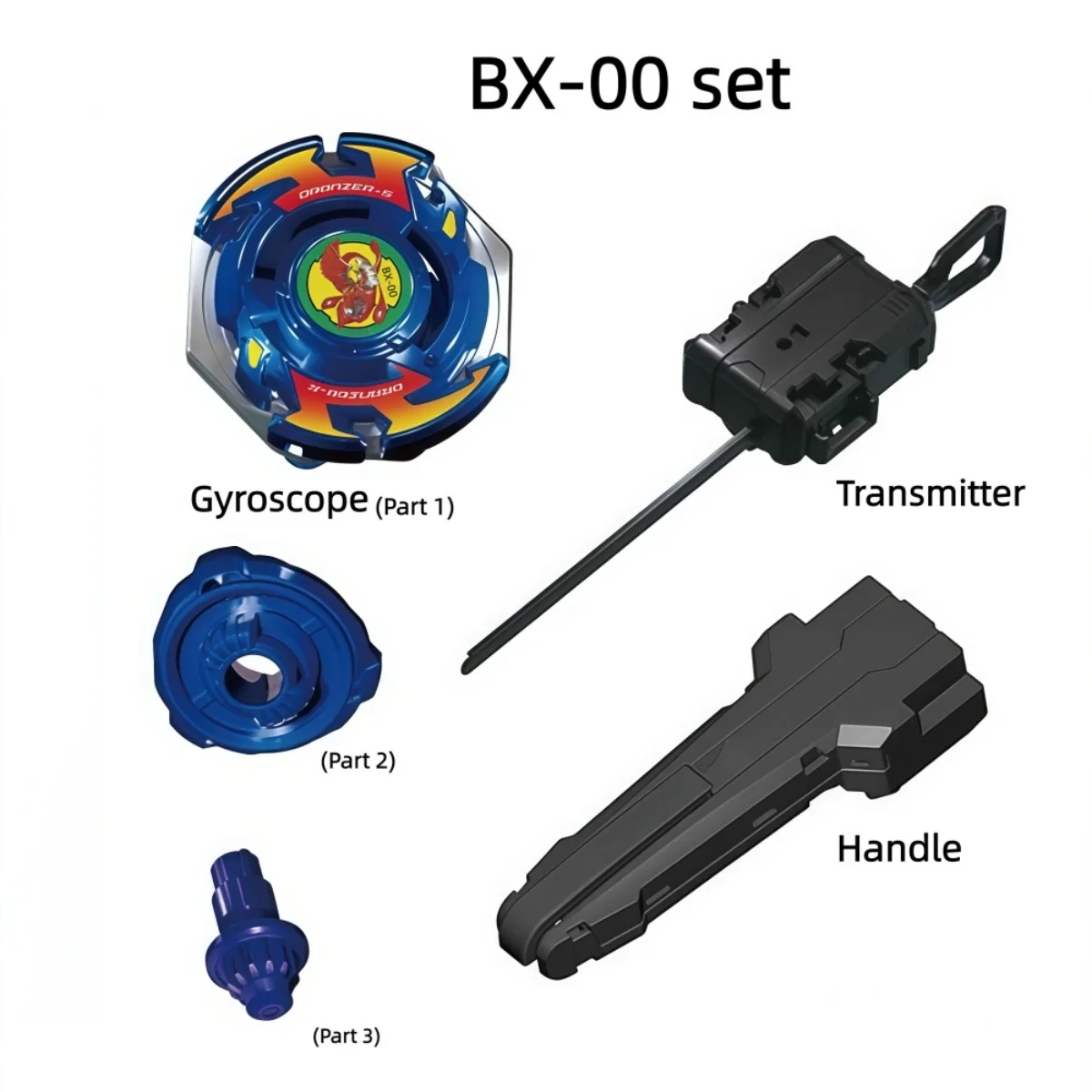 Battle Gyro Set with Cable Launcher Handle, Boys' Battle Toy Spinning Gyro Set BX00/BX01/BX02/BX03