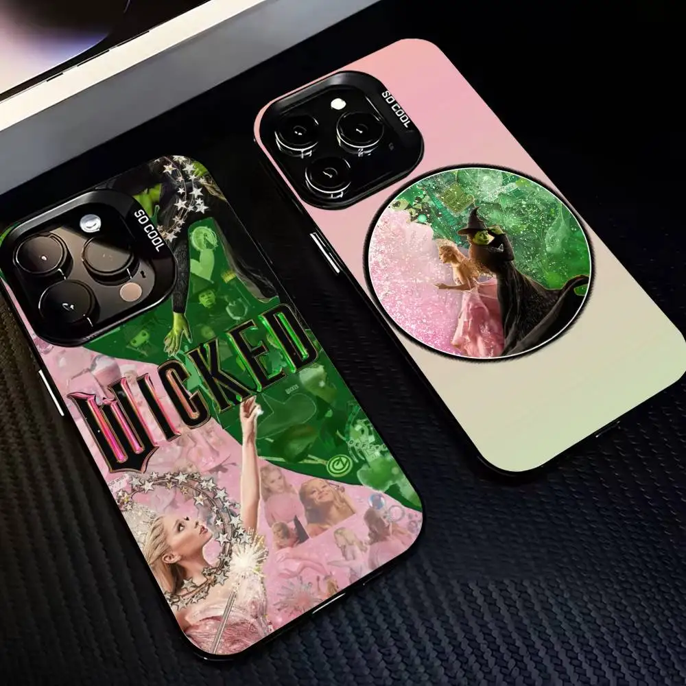 

W-Wicked Pink Green Phone Case For iPhone 17,16,15,14,13,12,11 Plus,Pro Max,XS,Colorful Silver Black Cover