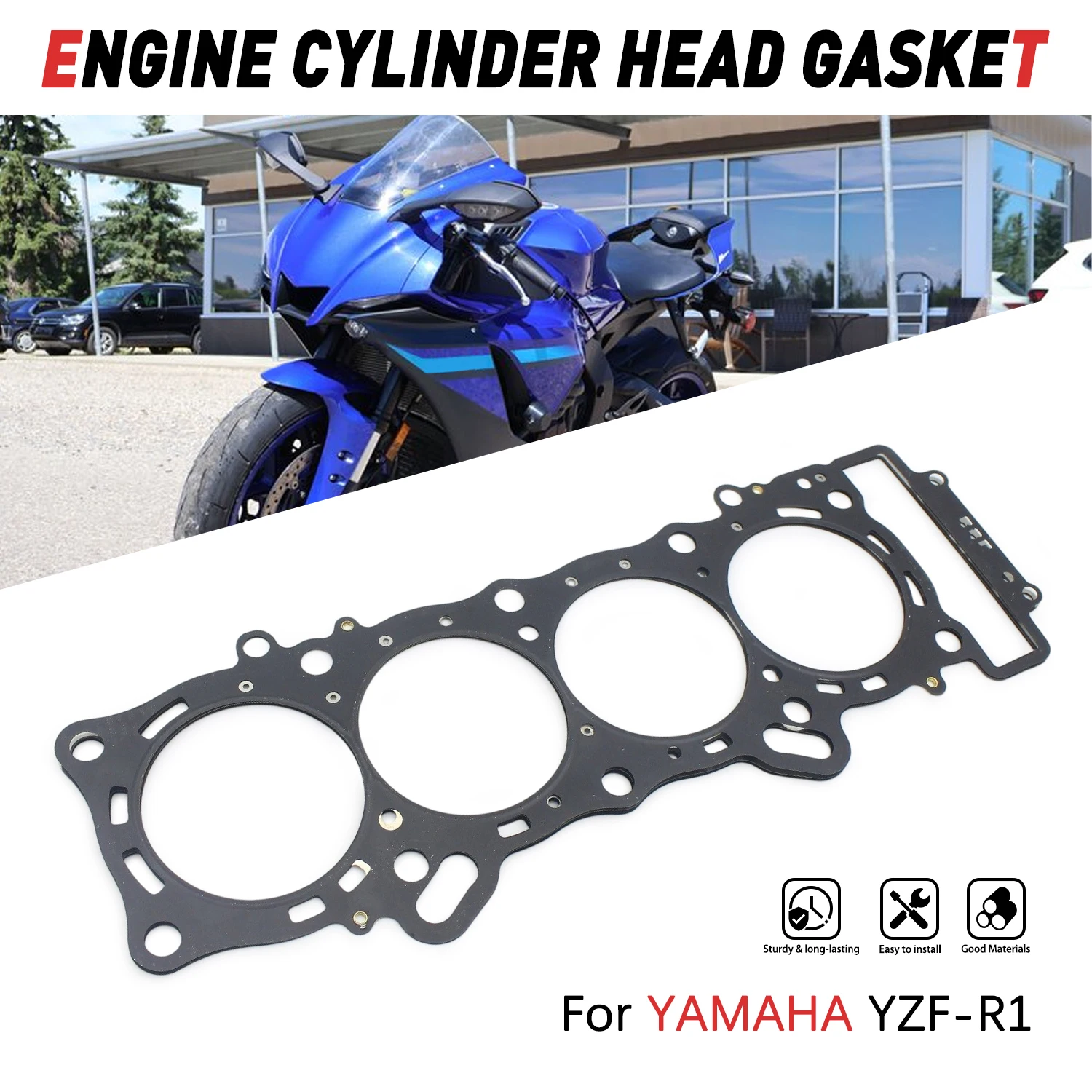For Yamaha YZF-R1 YZFR1 2020 2021 2022 2023 2024 B3L-11181-00-00 Motorcycle Engine Cylinder Head Gasket Replacement Part