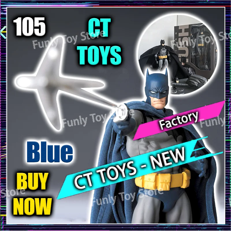 حار جديد CT اللعب باتمان هش مافيكس 105 النسخة الزرقاء بات مان النسخة السوداء تيار مستمر أنيمي عمل الشكل تمثال نموذج تمثال الهدايا اللعب #1