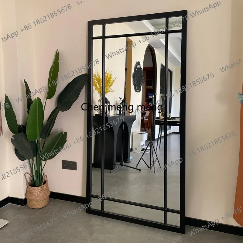 

American minimalist full-length mirror floor-to-ceiling mirror household bedroom cloakroom fitting mirror