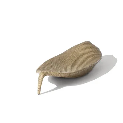 

Outdoor Rattan Bed Rattan Leaf Personality Leisure Lounger Courtyard Villa Swimming Pool Lounger Beach Chair