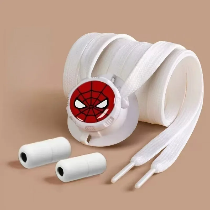 1 Pair of Spider Design No-Tie Shoe Buckles - Rotating Quick-Adjust Fasteners for Thick Laces, Unisex for Sports & Outdoor