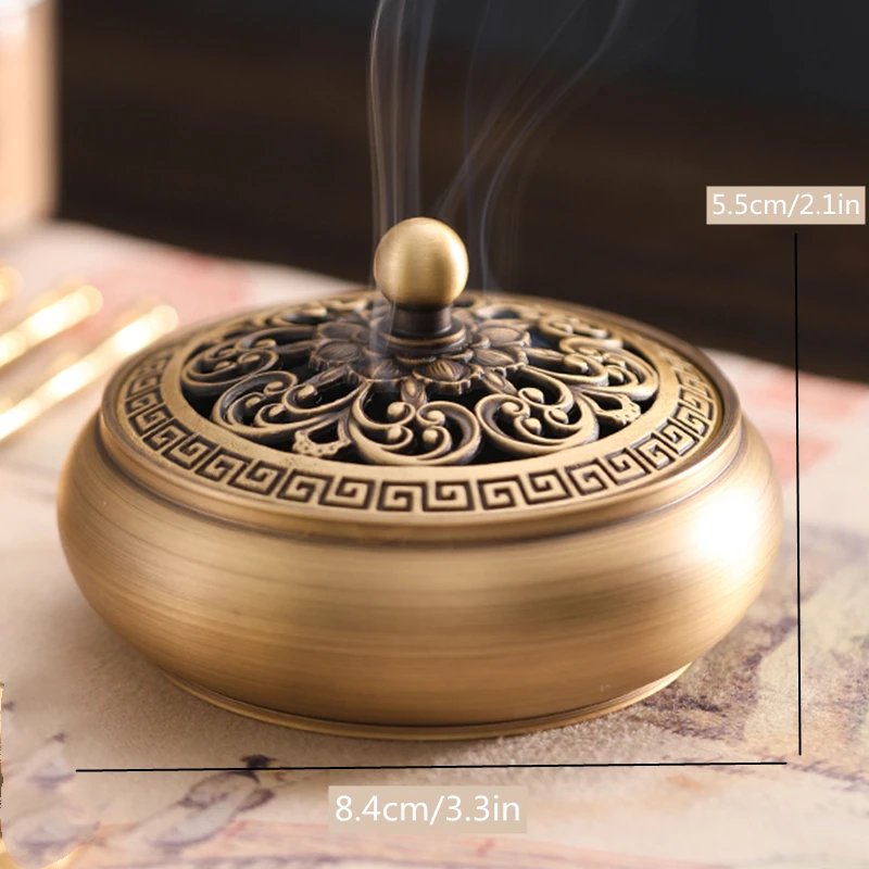 Incense burner with 4 flavors Pan incense Agarwood sandalwood cliff osmanthus indoor incense Yoga meditation incense