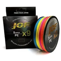 JOF X9 Anti-bite Fishing Line 100M Braided Wire 9 Strands MultiColor Multifilament Saltwater PE Line